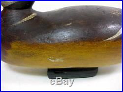 Rare Standard Grade Mason Wood Duck Decoy NO 1 Red Glass Eye RARE