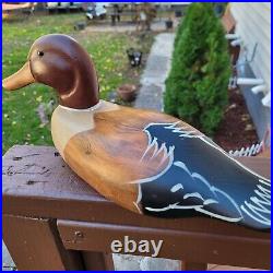 Rare Vintage Antique Duck Decoy Hand Carved Folk Art