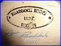 Rare Vintage. Decoy, Wood Duck Signed Les Braddock 1982 Pristine Condition