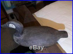 Rare c1900 George Waterfield Canada Goose Decoy G Brand Knotts Island, NC VA