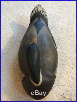 Reggie Birch Hand Carved Mallard Duck Decoy Chincoteague VA Signed Beauty 14 In