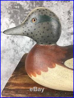 Restored Mason Standard Grade Glass Eye Widgeon Wigeon Duck Decoy Patrick Kane