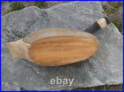 Richard Connolly vintage wooden Canada goose decoy-stretched neck