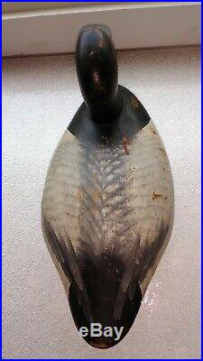 SIGNED 1948 Madison Mitchell Scaup Bluebill Drake Decoy Duck Goose Shorebird