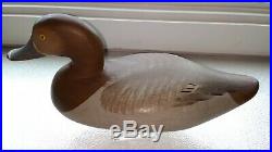 SIGNED 1962 Madison Mitchell Redhead Hen Decoy Maryland Duck Goose Shorebird