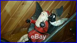 Santa/Canadian Geese woodcarving, duck decoy, fish decoy, Casey Edwards