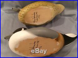 Schauber Pintail half size decoy pair S/D 1992 Chesapeake Joiner