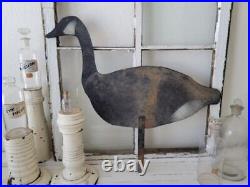 Set Of Three Vintage Antique Primitive Handmade Flat Wood Goose Decoy