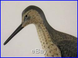 Shorebird Decoy Yellowlegs Newburyport Massachussetts Antique Wooden Duck Goose