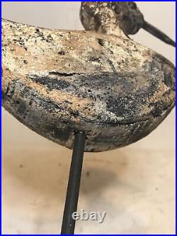 Shorebird decoy black bellied plover antique cork