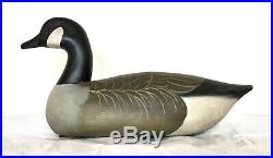 Signed Canada Goose Decoy by Bob Biddle Chesapeake Bay Carver All Original