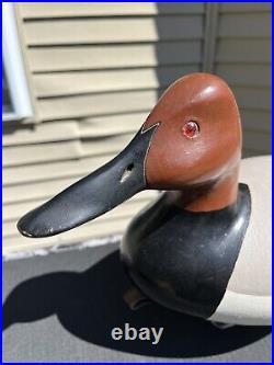 Signed Fred Harding Canvasback Duck Decoy 1984