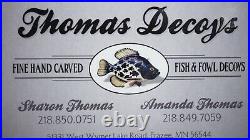 Spearing Decoy Hand Crafted One of a Kind Thomas Decoys