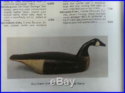Swimming Canada Goose Decoy carved wood antique