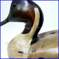 TOM TABER WOOD NORTHERN PINTAIL DUCK DECOY. Signed