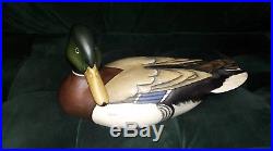 Tom Taber Ducks Unlimited Signed Duck Decoy Encore Collection Edition Figurine