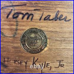 Tom Taber Hersey Kyle Jr Medallion 1982 Wood Duck Decoy Collector Series Carved