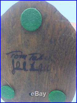 Tom Taber John Fairfield Quail Wood Carving Decoy