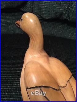 Tom Taber/John R. Fairfield Woodendare #32-Small Snow Goose Decoy-Hand Signed