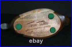 Tom Taber Signed Wooden BLUEBILL Duck Decoy