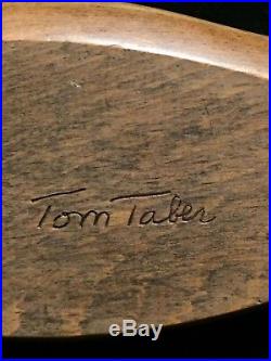 Tom Taber Vintage Mallard Duck Wood Carved Duck Decoy