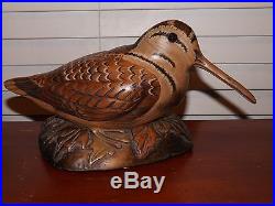Tom Taber Woodcock Wood Carving Decoy
