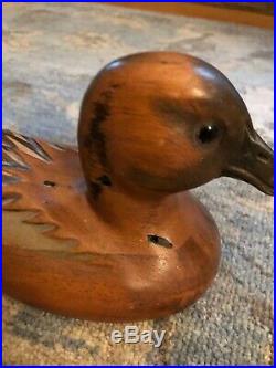 Tom Taber Woodendare Signature Collection Cinnamon Teal carved wood decoy