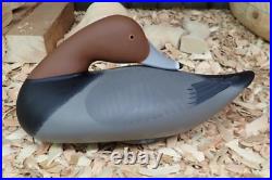 Upper Chesapeake Bay Sleeping Redhead Drake Decoy by Bryan Bodt