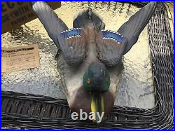 VINTAGE 1950s FLAP O MATIC MALLARD DRAKE DUCK HUNTING DECOY WithBox, instructions