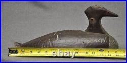 VINTAGE EAST COAST HEN MERGANSER duck decoy original paint FOLK ART