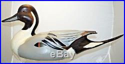 VTG 1991 Hand Carved Painted Pintail Duck Decoy 25 X 12 Ducks Unlimited #990