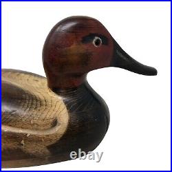 VTG Tom Taber Canvasback Duck Decoy Signed 1979