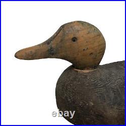 VTG Wooden Duck Decoy Rigid Movable Head Canvasback