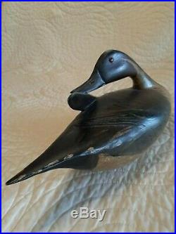 Very Nice Vintage Hollow Carved Illinois River Pintail Decoy