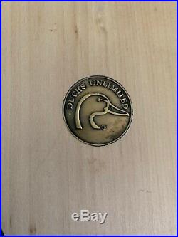 Very Rare! . Ducks Unlimited King Eider Wood-carved Medallion Decoy