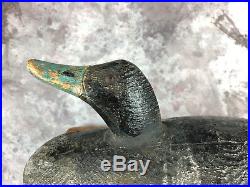 Very Rare Oscar Peterson Bluebill Duck Decoy Famous Fish Decoy Carver Michigan