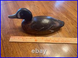 Vintage 11 Tom Tabor Wood Duck Decoy Teal