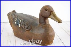 Vintage 1930's Herter's Model Perfect Mallard Hen Duck Decoy Original Paint