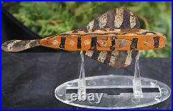 Vintage 1940s 7 Folk Art Crappie Fish Spearing Decoy Fishing Lure WOW EXAMPLE