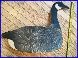 Vintage 1940s Johnson's 9 Large Waterproof Folding Goose Decoy w Metal Stakes