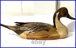 Vintage 1982 Tom Taber-hersey Kyle Jr. Medallion Series Pintail Carved Wood Duck