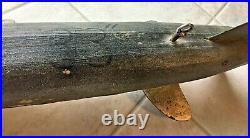 Vintage 33 Sturgeon Fish Spearing Decoyice Fishingfolk Artwood Collectible