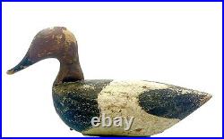 Vintage Antique Canvasback Duck Decoy neck shelf Lockard Working Duck 4 Pieces