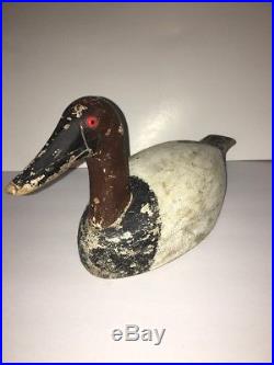 Vintage Antique Handmade Duck Drake Decoy Maker- Booth 1940's Painted