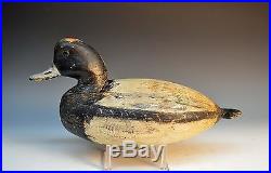 Vintage Antique Ira Hudson Bluebill Duck Decoy 1920's Chincoteague