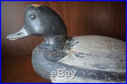 Vintage Antique Ira Hudson Bluebill Duck Decoy 1920's Chincoteague