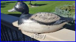 Vintage Antique Mason Factory Premiere Grade Bluebill Drake Duck Decoy Ca. 1896