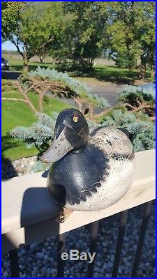 Vintage Antique Mason Factory Premiere Grade Bluebill Drake Duck Decoy Ca. 1896