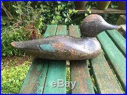 Vintage Antique Old Wooden Working Early Dodge/Mason Factory Duck Decoy