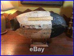 Vintage Antique Old Wooden Working Early North Carolina Canvasback Duck Decoy